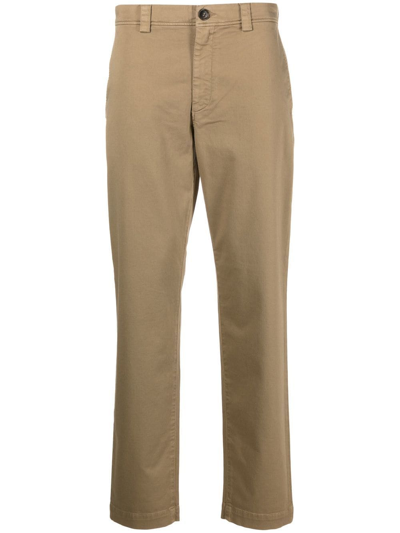 Woolrich Straight-leg Chino Trousers In Neutrals