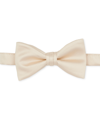 Construct Men's Satin Pre-tied Bow Tie In Vanilla