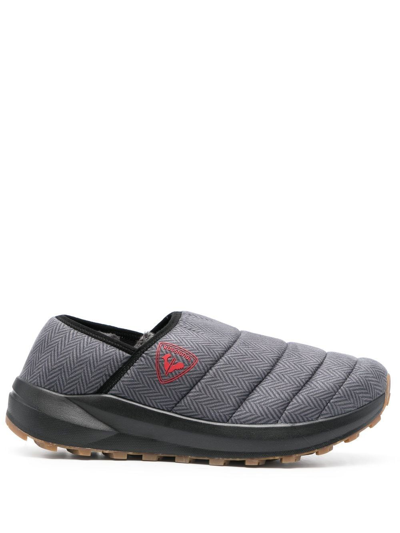 Rossignol Chalet Quilted Slippers In Black