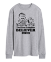 Airwaves Men's Peanuts Great Pumpkin Believer Fleece T-shirt In Gray