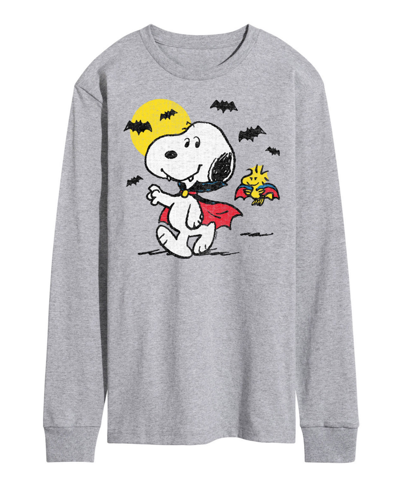 Airwaves Men's Peanuts Snoopy Vampire T-shirt In Gray