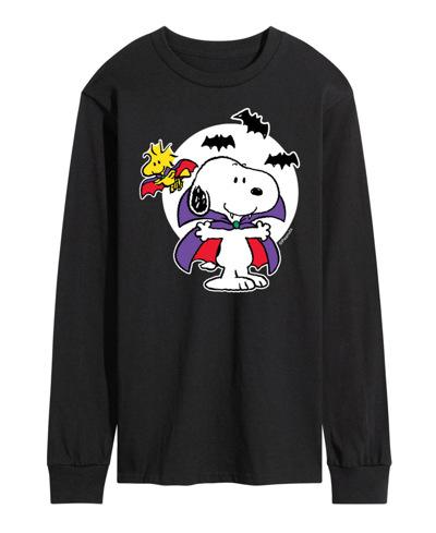 Airwaves Men's Peanuts Snoopy Vampire T-shirt In Black