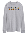Airwaves Men's Peanuts Characters Fleece T-shirt In Gray
