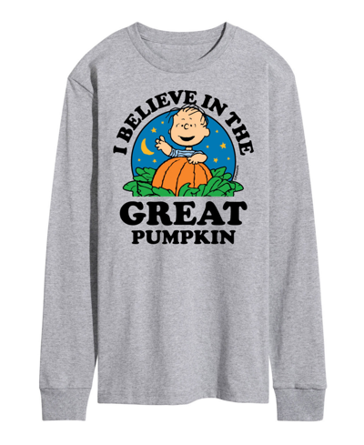 Airwaves Men's Peanuts Believe In Great Pumpkin T-shirt In Gray