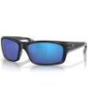 Costa Del Mar Men's Tailfin Polarized Sunglasses, Mirror 6s9113 In Matte Black