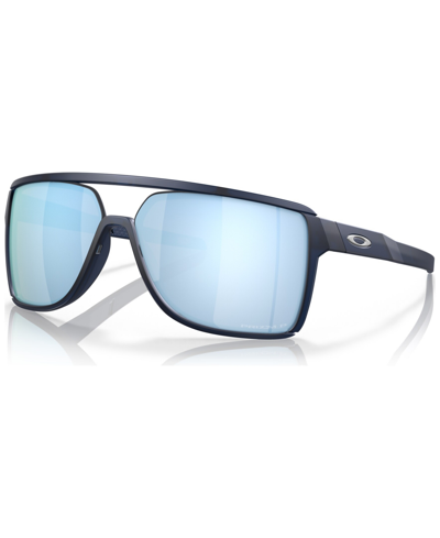 Oakley Men's Polarized Sunglasses, Oo9147 In Blue