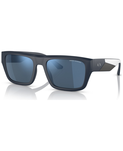 Ax Armani Exchange Men's Sunglasses, Ax4124su56-z In Matte Blue