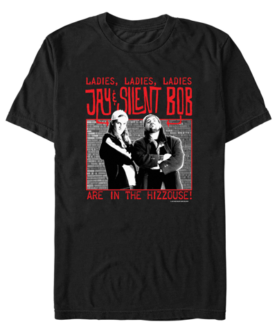 Fifth Sun Men's Jay And Silent Bob Streets Of Leonard Short Sleeve T-shirt In Black