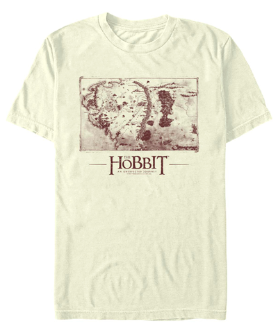 Fifth Sun Men's The Hobbit 1 Middle Earth Map Short Sleeve T-shirt In Natural