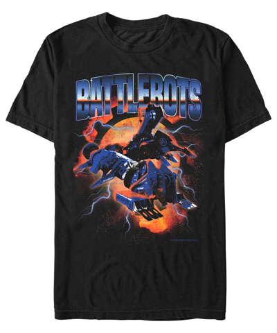 Fifth Sun Men's Battlebots Explosive Bots Short Sleeve T-shirt In Black
