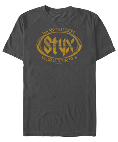 Fifth Sun Men's Styx Tour Short Sleeve T-shirt In Charcoal