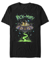 FIFTH SUN MEN'S RICK AND MORTY SPACESHIP TAKEOFF SHORT SLEEVE T-SHIRT