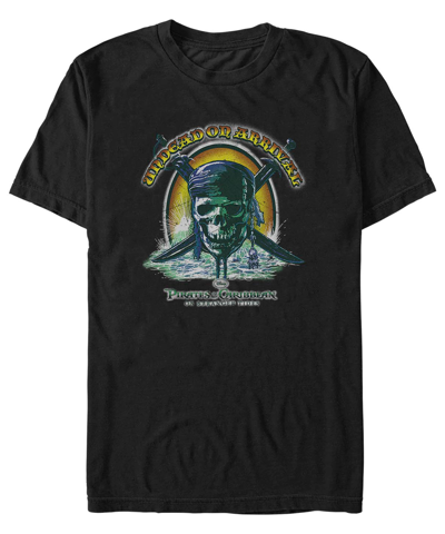 Fifth Sun Men's Pirates Of The Caribbean Pirates Chum Short Sleeve T-shirt In Black