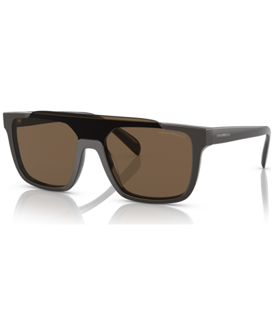 Emporio Armani Men's Sunglasses, Ea419331 In Shiny Gray