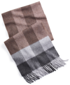 CLUB ROOM MEN'S 100% CASHMERE PLAID SCARF, CREATED FOR MACY'S