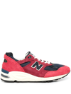New Balance 990v2 Made In Usa Teddy Santis Sneakers In Red