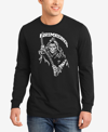 La Pop Art Men's Grim Reaper Word Art Long Sleeve T-shirt In Black