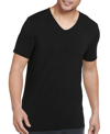 Jockey Men's Active Ultra Soft V-neck T-shirt In Black
