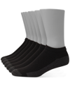 Hanes Men's Ultimate Xtemp Ultra Cushion Low Cut Black Socks, 7-pairs In Black