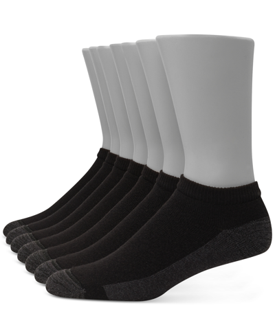 Hanes Men's Ultimate Xtemp Ultra Cushion Low Cut Black Socks, 7-pairs