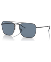 Ray Ban Square-frame Sunglasses In Gunmetal