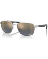 Ray Ban Men's Polarized Sunglasses, Rb370159-yzp In Silver-tone