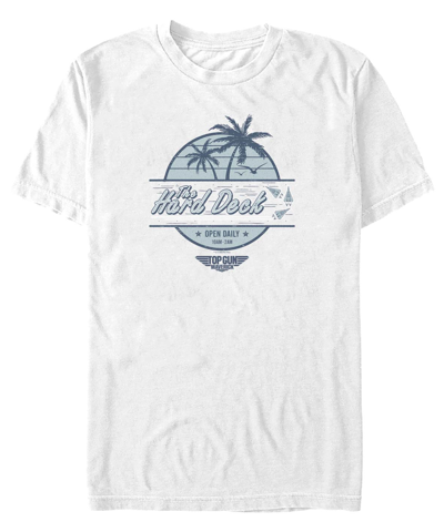 Fifth Sun Men's Top Gun Hard Deck Palms Short Sleeve T-shirt In White
