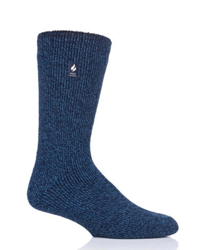 Heat Holders Men's Dunnock Twist Crew Sock In Blue