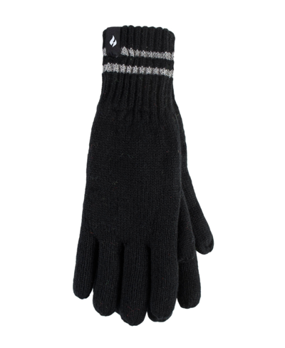 Heat Holders Men's Worxx Richard Flat Knit Gloves In Black