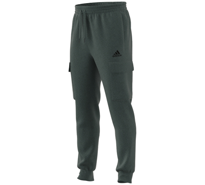 Adidas Originals Men's Essentials Regular Tapered-fit Fleece Cargo Joggers In Dgh