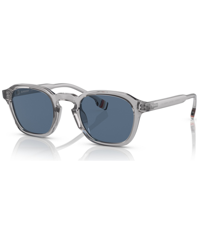 Burberry Men's Percy Sunglasses, Be4378u49-x In Dark Blue