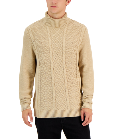 Club Room Men's Chunky Turtleneck Sweater, Created For Macy's In Multi