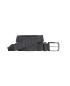 Johnston & Murphy Men's Woven Stretch Knit Belt In Gray