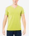 X-ray Split Neck T-shirt In Moss