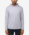 X-ray Men's Soft Stretch Long Sleeve Hoodie In Cloud Gray