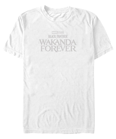 Fifth Sun Men's Wakanda Forever Clear Short Sleeve T-shirt In White