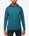 X-ray Knit Long Sleeve Hoodie In Teal