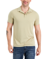 ALFANI MEN'S ALFATECH STRETCH SOLID POLO SHIRT, CREATED FOR MACY'S