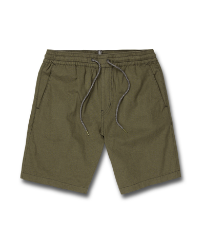 Volcom Men's Frickin Mix Elastic Waist 19 Shorts In Green