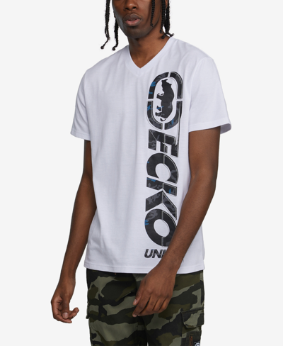 Ecko Unltd Men's Big And Tall Short Sleeves Insta Classic T-shirt In White