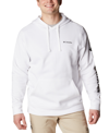 Columbia Men's Terminal Tackle Upf 50 Hoodie In White Black Logo