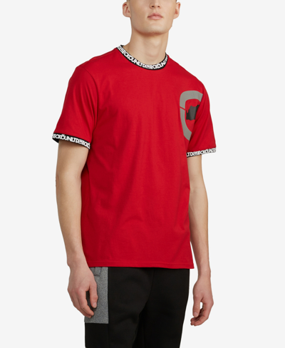 Ecko Unltd Men's Big And Tall Short Sleeves Slip Slide T-shirt In True Red