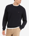 Tommy Hilfiger Men's Essential Solid Crew Neck Sweater In Desert Sky