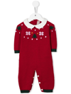 La Stupenderia Snowflake Intarsia-knit Pyjamas In Red