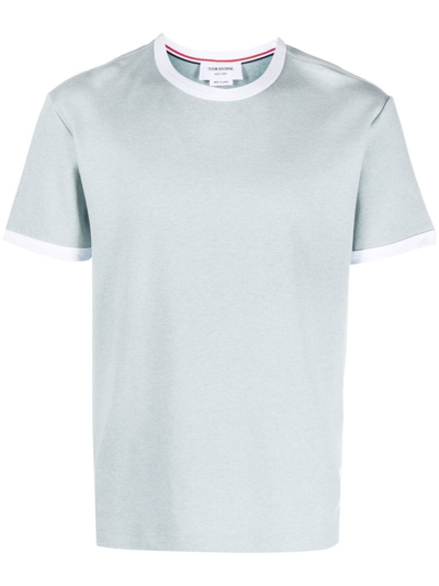 Thom Browne 4-bar Patch T-shirt In 450 Blue