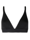 Wolford Black Cotton Beauty Triangle Bra In Black