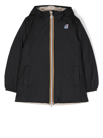 K-way Jacques Plus.2 Double Jacket In Nero