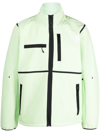 THE NORTH FACE CHEST LOGO-PRINT ZIPPED JACKET