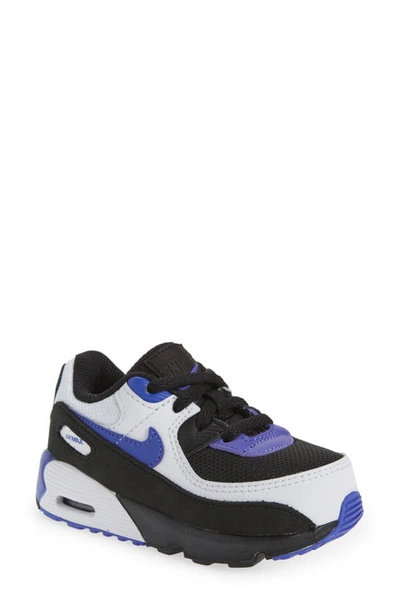 Nike Kids' Air Max 90 Sneaker In Black/ Persian Violet/ White