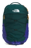 The North Face Borealis Water Repellent Backpack In Ponderosa Green/blue/orange